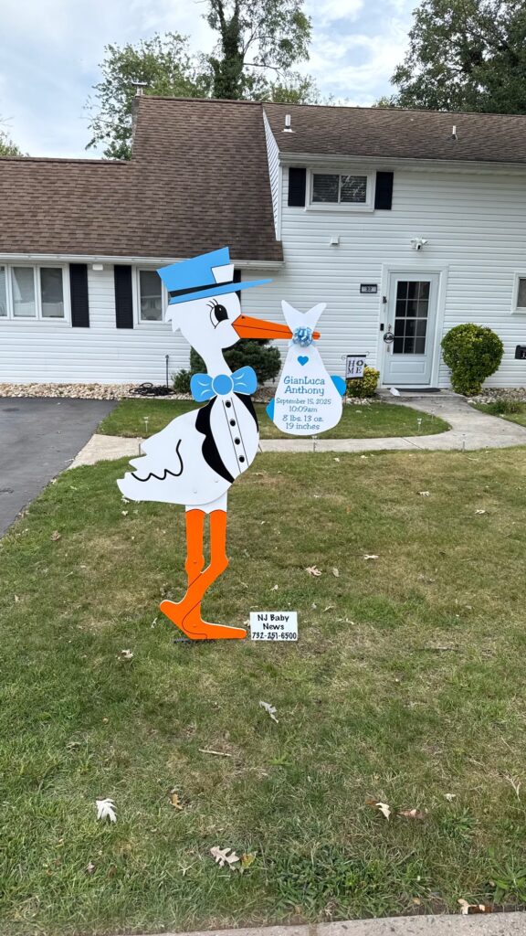 Welcome baby Sign rental